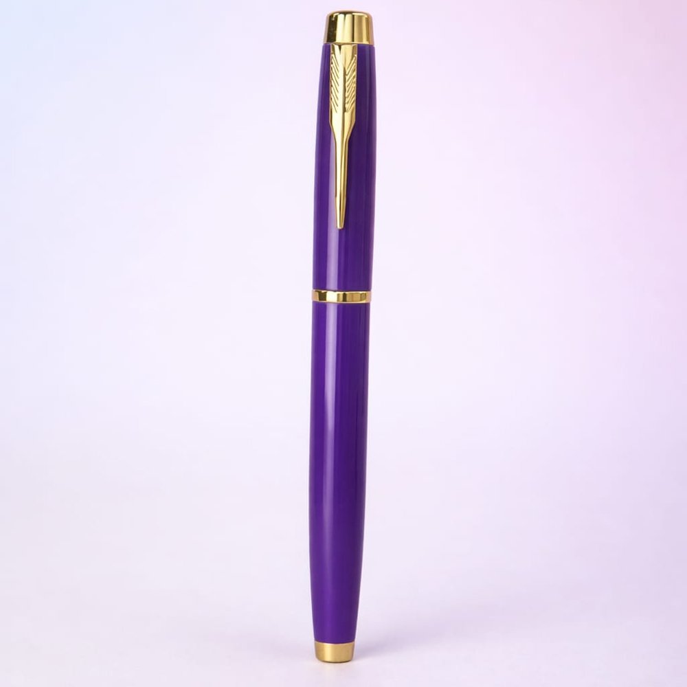 Premium Mor Metal Roller Kalem
