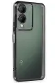 Newface Vivo Y17S Kılıf Razer Lensli Silikon - Siyah
