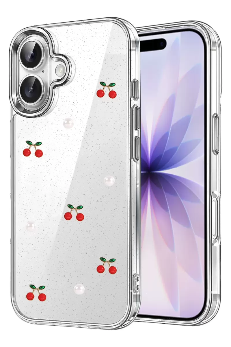 Newface Apple iPhone 16 Fiyonk Desenli Kapak - Desen 9
