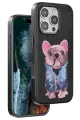 Venco Apple iPhone 16 Pro Cute Desenli Kapak - Siyah