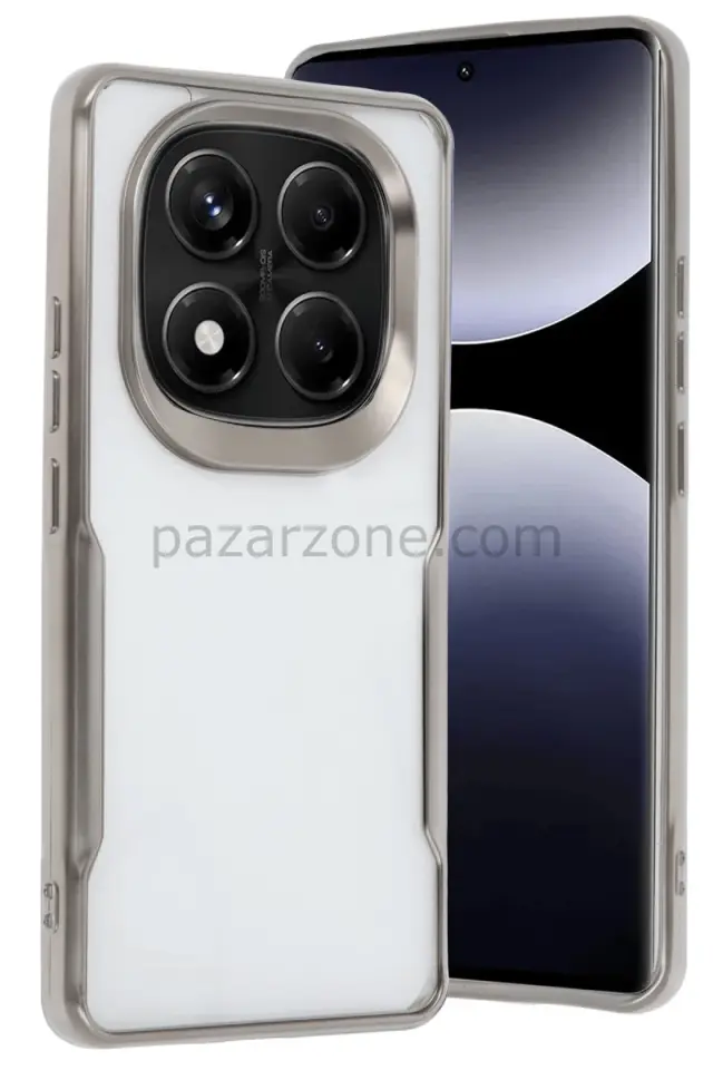 Newface Xiaomi Redmi Note 14 Pro 4G Kılıf Boyi Silikon Kapak - Titan Gri