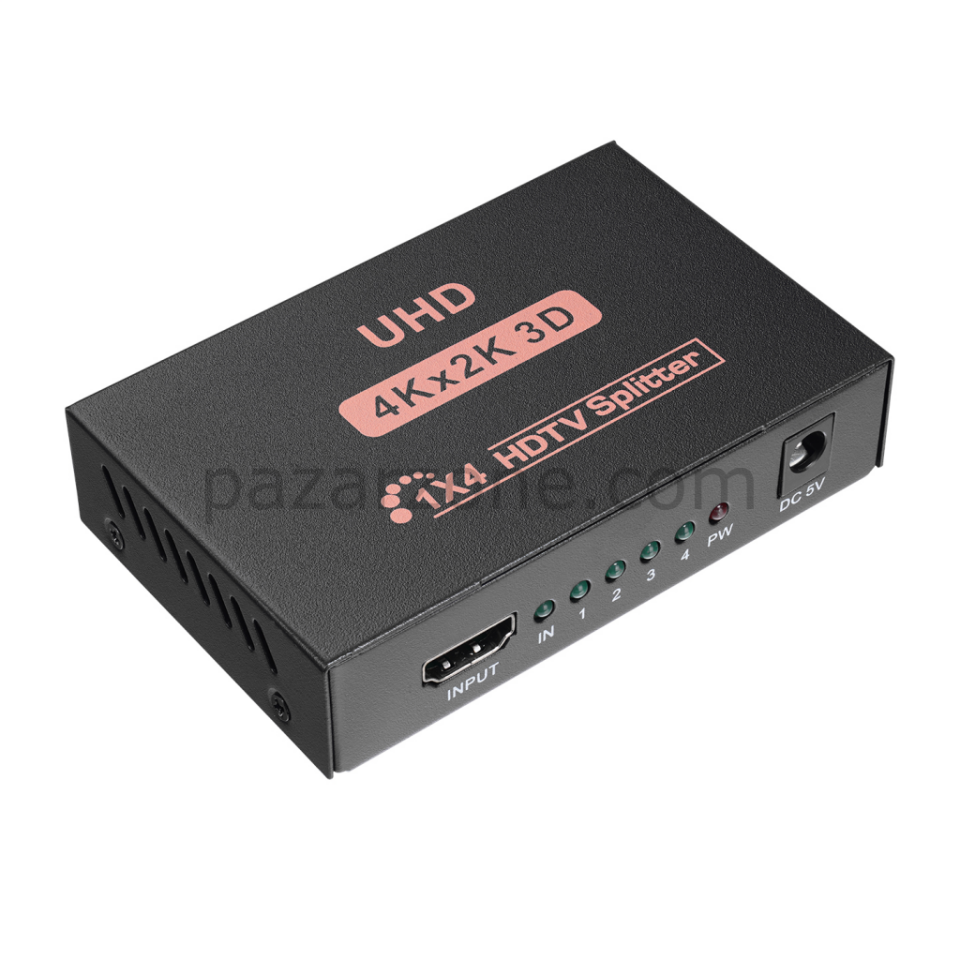 HYTECH HY-LU4, 4xHDMI, 2K-4K, Monitör Çoklayıcı, (1PC-4Monitör)