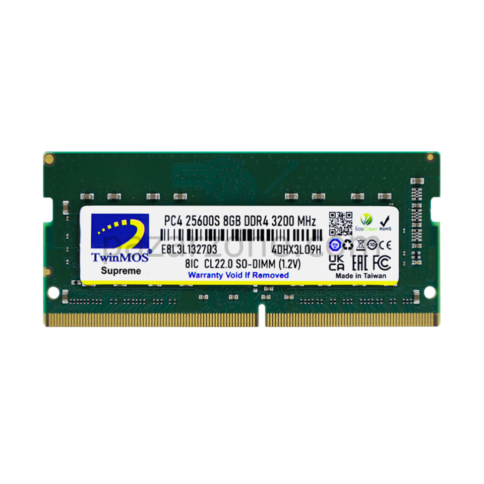 TwinMOS MDD48GB3200N, 8GB, DDR4, 3200MHz, 1.2V Notebook Ram