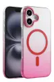 Newface Apple iPhone 16 Glossy Magsafe Kapak - Pembe