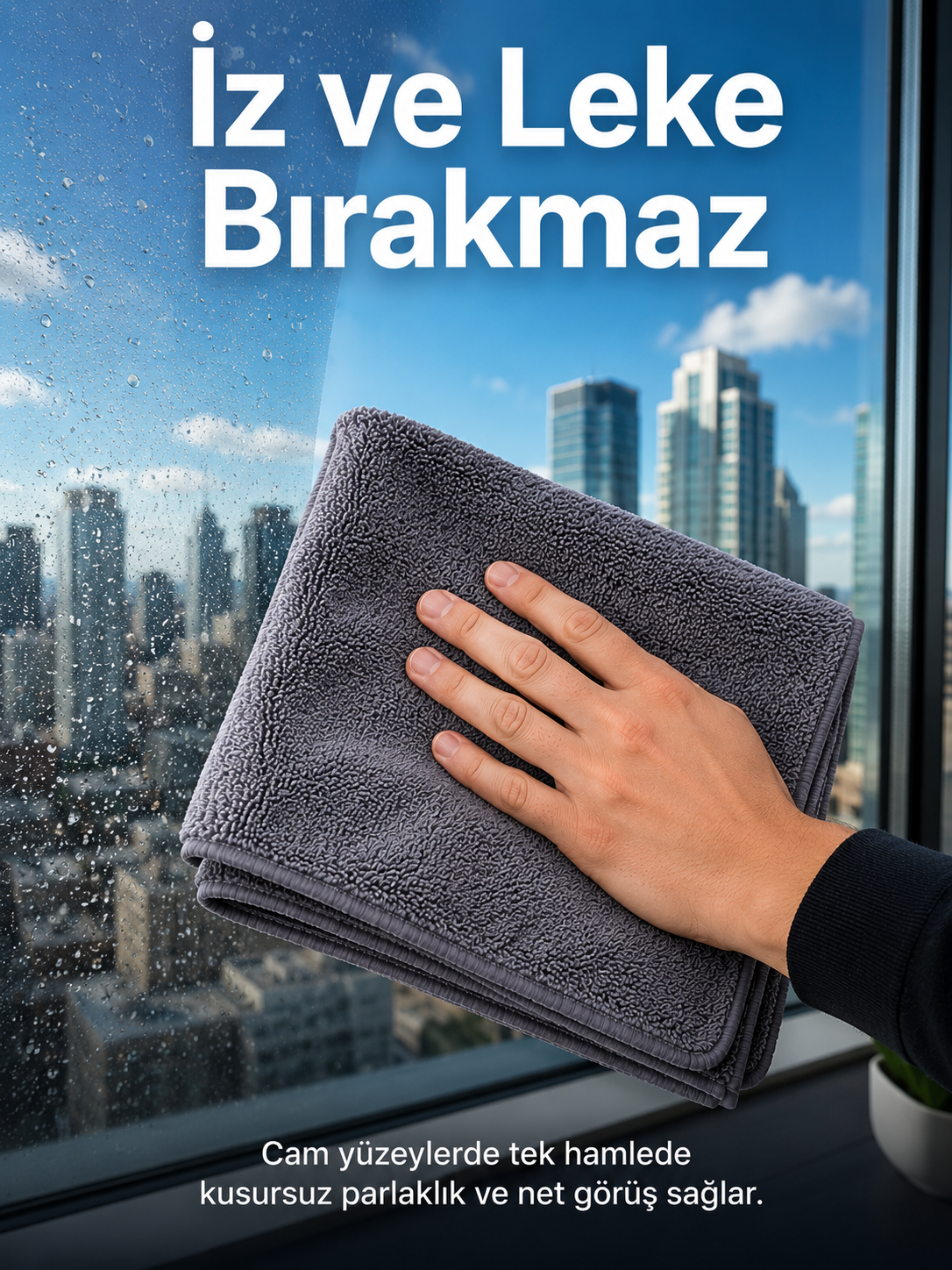 Oto Kurulama Bezi Yüksek Emici Mikrofiber Tank Bezi Araç Boya Cam ve Jant Temizliği