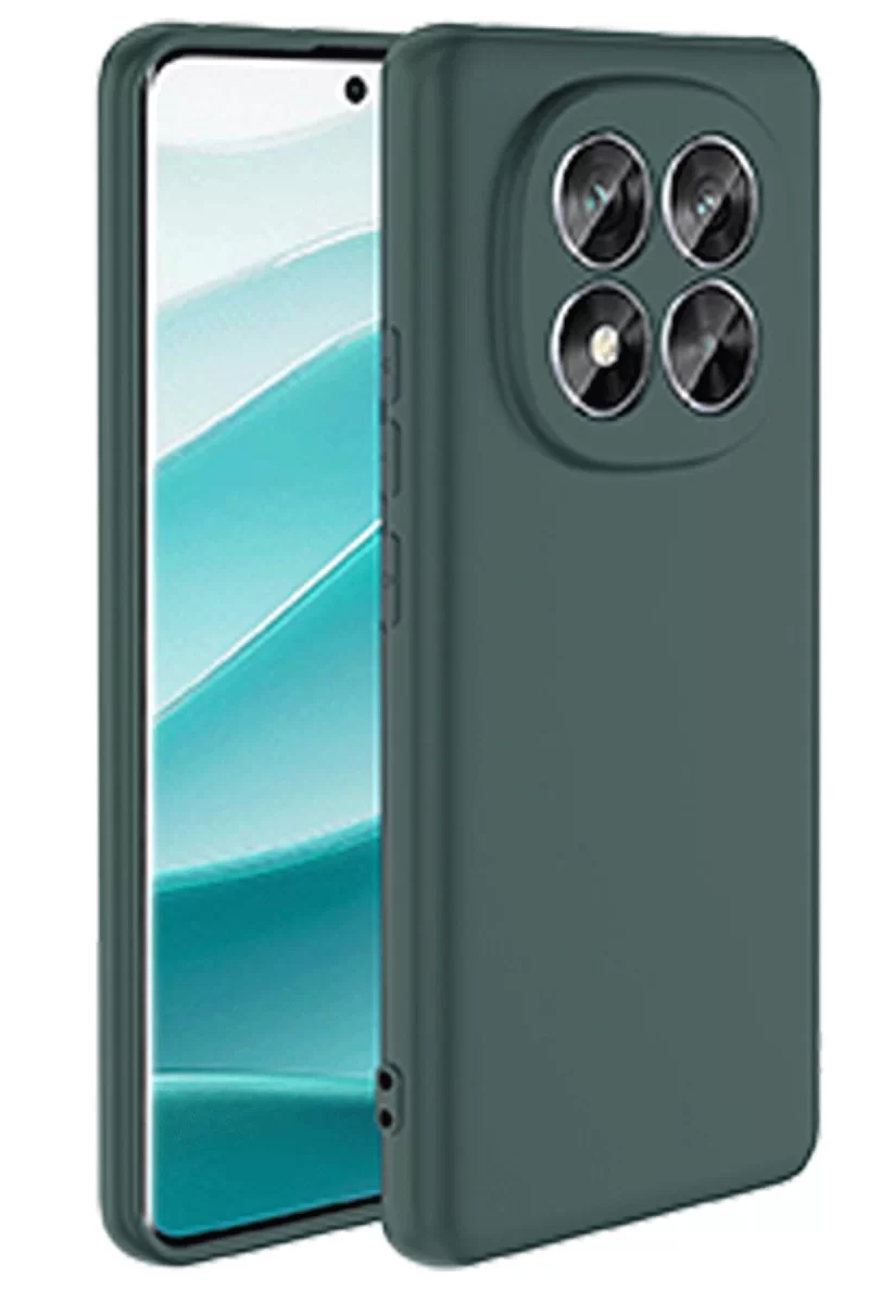 Newface Xiaomi Redmi Note 14 Pro 4G Kılıf First Silikon - Koyu Yeşil