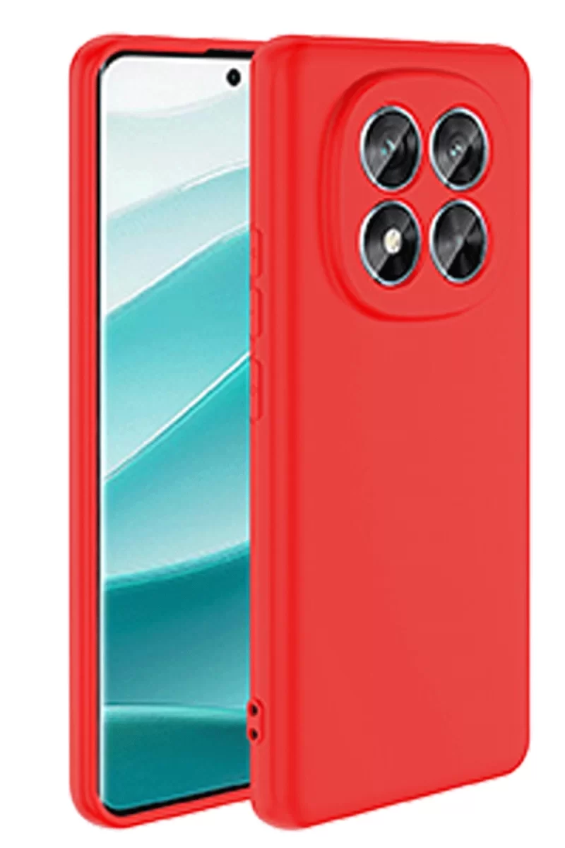 Newface Xiaomi Redmi Note 14 Pro 4G Kılıf First Silikon - Kırmızı