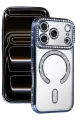 Newface Apple iPhone 17 Pro Joke Simli Magneticsafe Kılıf - Mavi