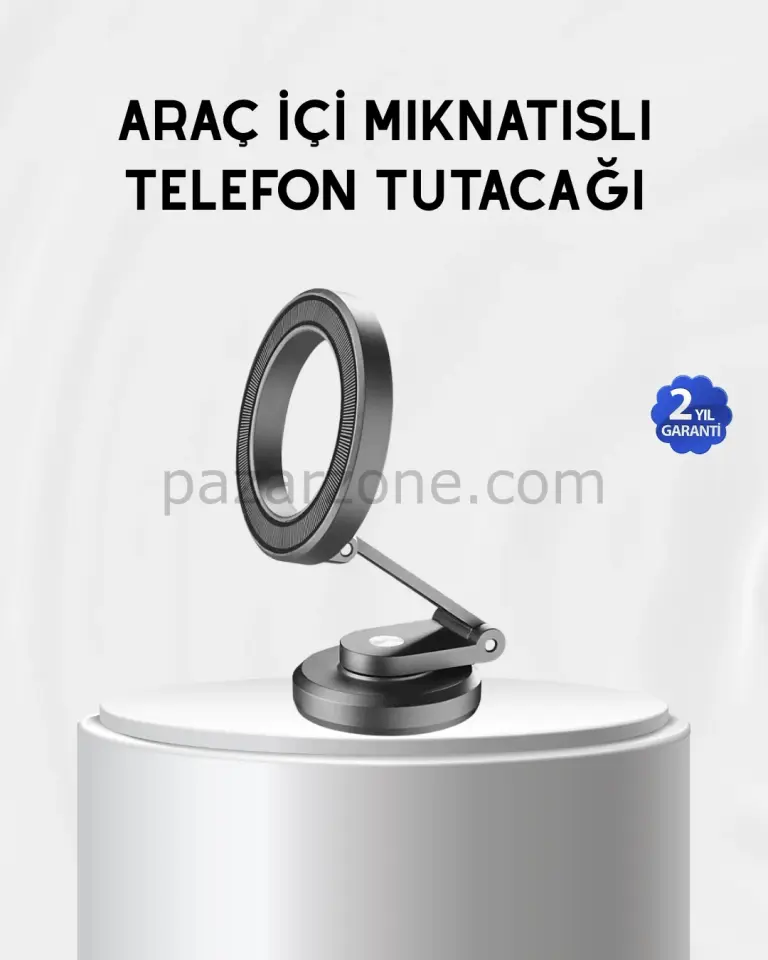 Manyetik Katlanabilir Araç Telefon Tutucu – MagSafe Uyumlu, 360° Ayarlanabilir, Güçlü Mıknatıs