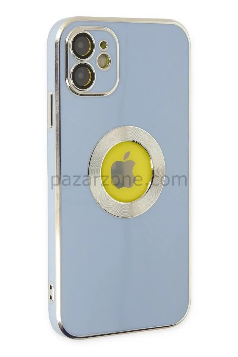 Newface Apple iPhone 12 Kılıf Store Silikon - Sierra Blue