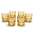 6'lı Kurukafa Sepya Cam Shot Bardağı Seti