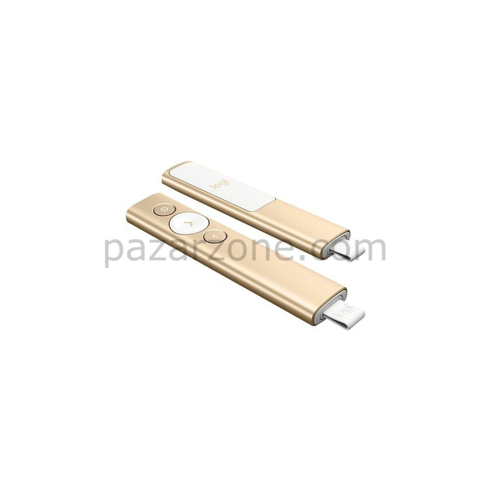 LOGITECH 910-004862, Spotlight Wireless Presenter, Sunum Cihazı (Gold)