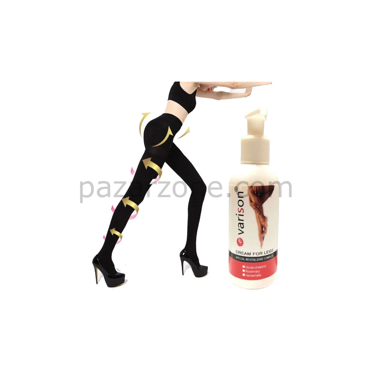 Varison Krem 120 ml + S-M Beden Süper Akıllı Mikro Kapsüllü Tayt