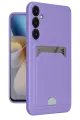 Newface Samsung Galaxy A26 Kılıf Kelvin Kartvizitli Silikon - Lila