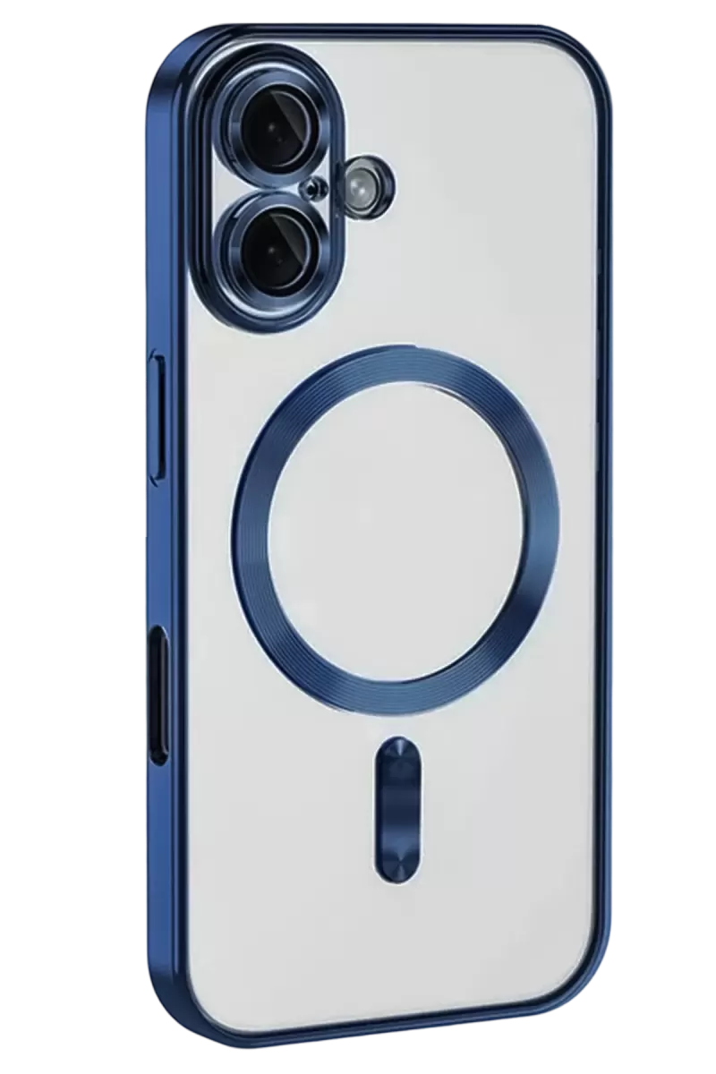 Newface Apple iPhone 16 Kılıf Kross Magneticsafe Kapak - Lacivert