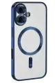 Newface Apple iPhone 16 Kılıf Kross Magneticsafe Kapak - Lacivert