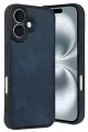 Newface Apple iPhone 16 Kılıf Aras Deri Kapak - Lacivert