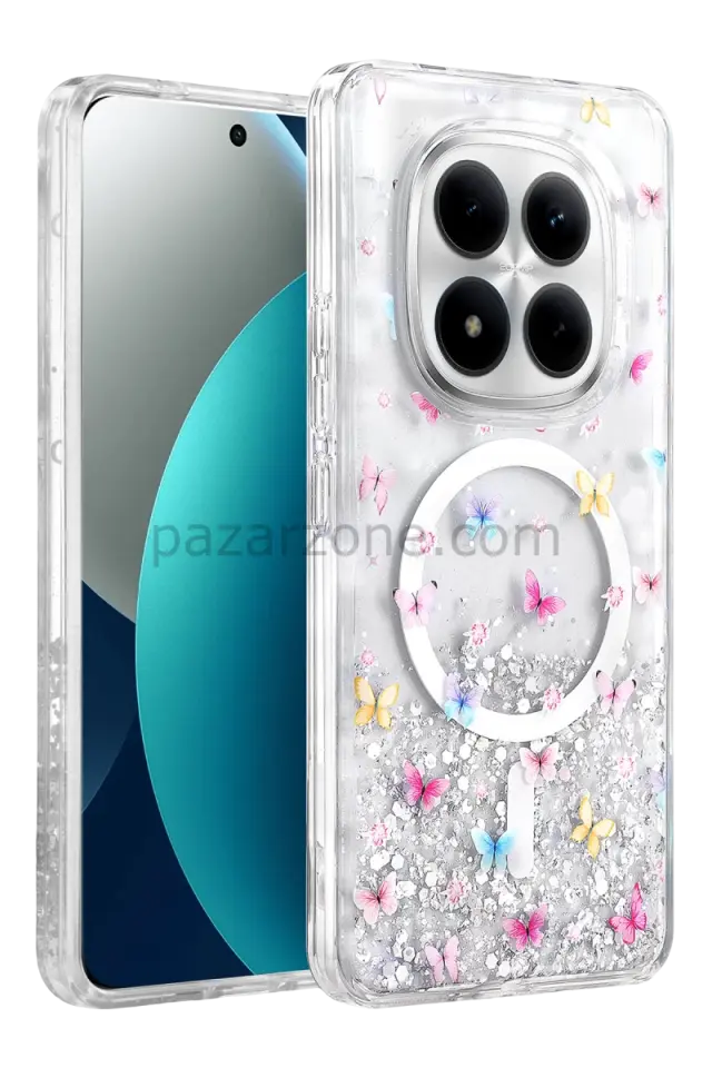 Onegif Xiaomi Redmi Note 15 Pro 4G Misk Simli Magsafe Kapak - Desen 4