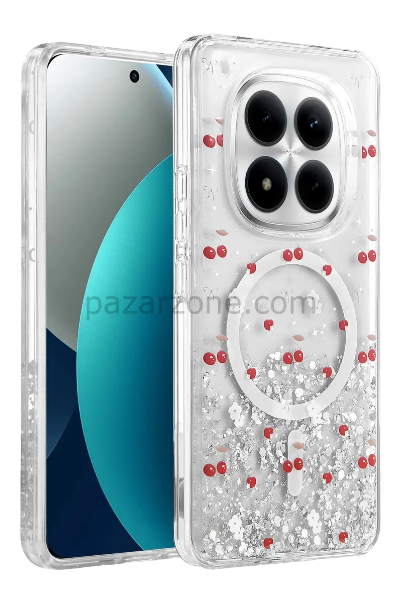 Onegif Xiaomi Redmi Note 15 Pro 4G Misk Simli Magsafe Kapak - Desen 5