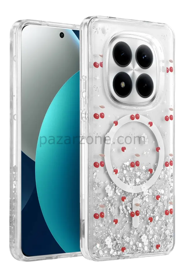 Onegif Xiaomi Redmi Note 15 Pro 4G Misk Simli Magsafe Kapak - Desen 5