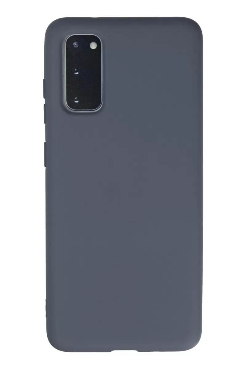 Newface Samsung Galaxy S20 Kılıf Nano içi Kadife Silikon - Gri
