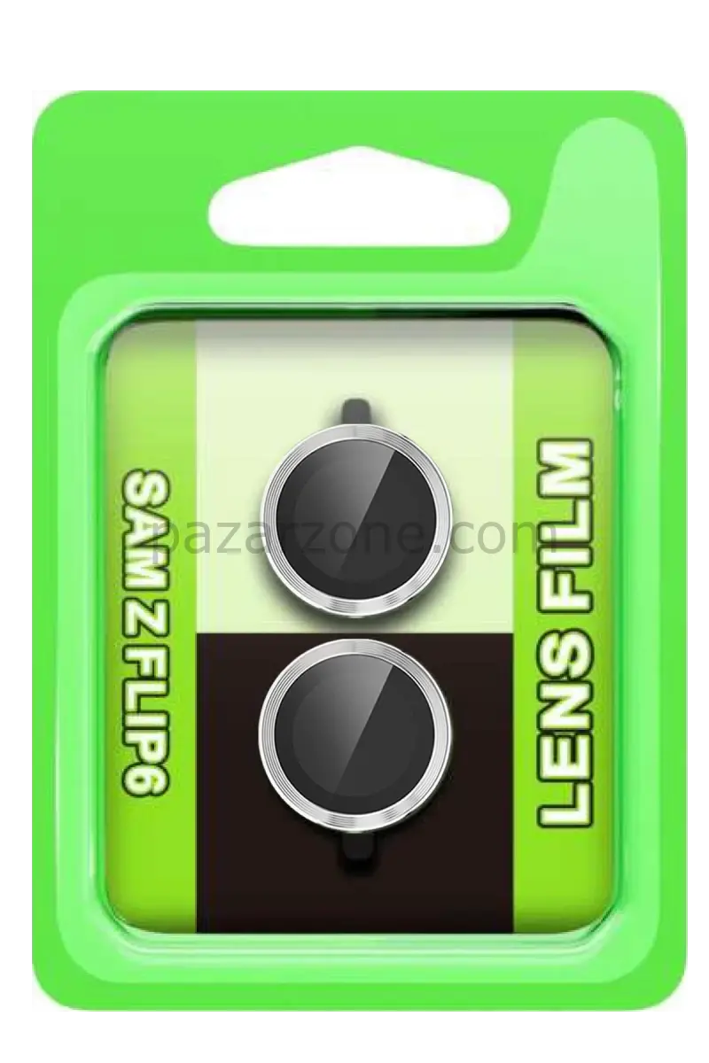 Newface Samsung Galaxy Z Flip 6 Raze Metal Kamera Lens - Gümüş