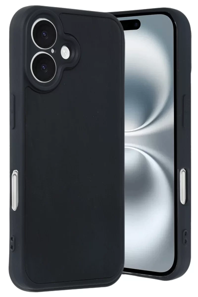 Newface Apple iPhone 16 Kılıf Aras Deri Kapak - Siyah