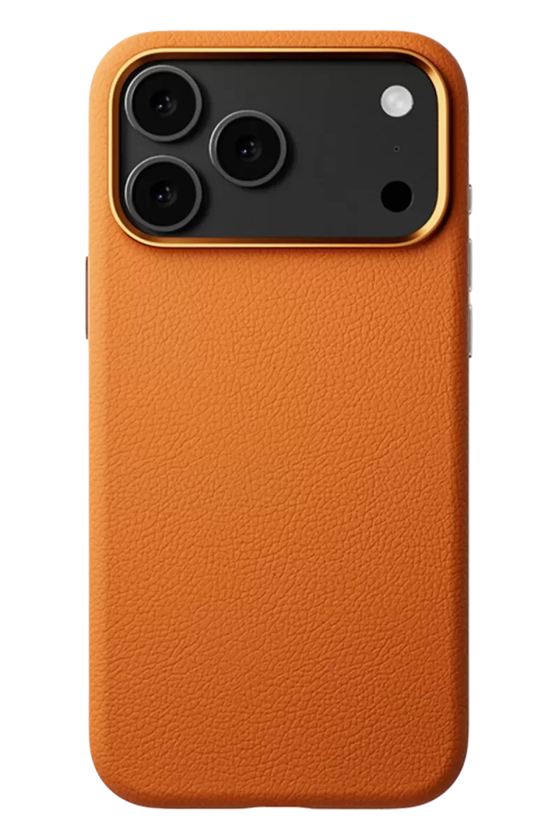 Joko Apple iPhone 17 Pro Max Wonder Deri Magsafe Kapak - Turuncu