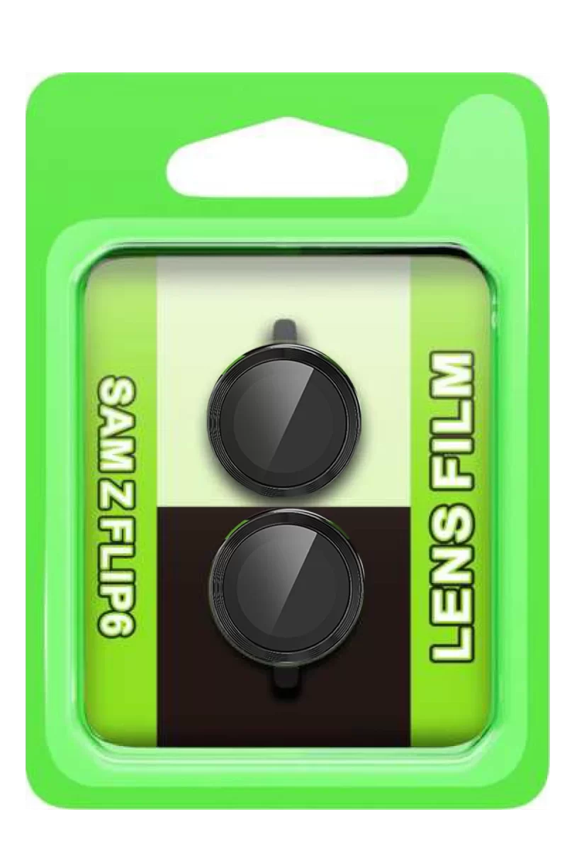 Newface Samsung Galaxy Z Flip 6 Raze Metal Kamera Lens - Siyah