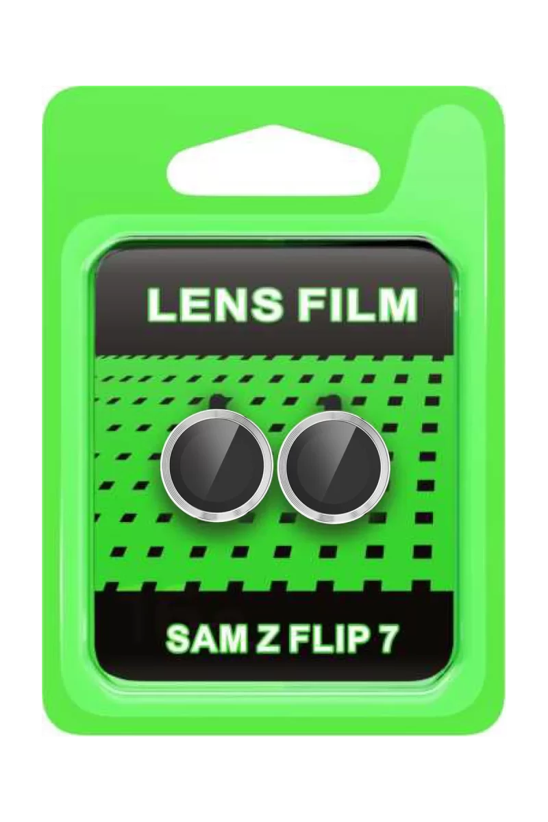 Newface Samsung Galaxy Z Flip 7 Raze Metal Kamera Lens - Gümüş