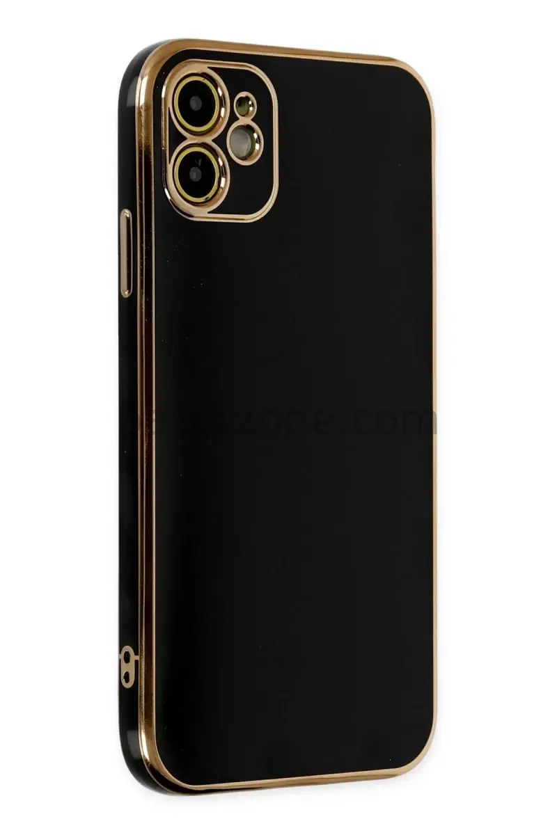 Newface Apple iPhone 12 Kılıf Volet Silikon - Siyah