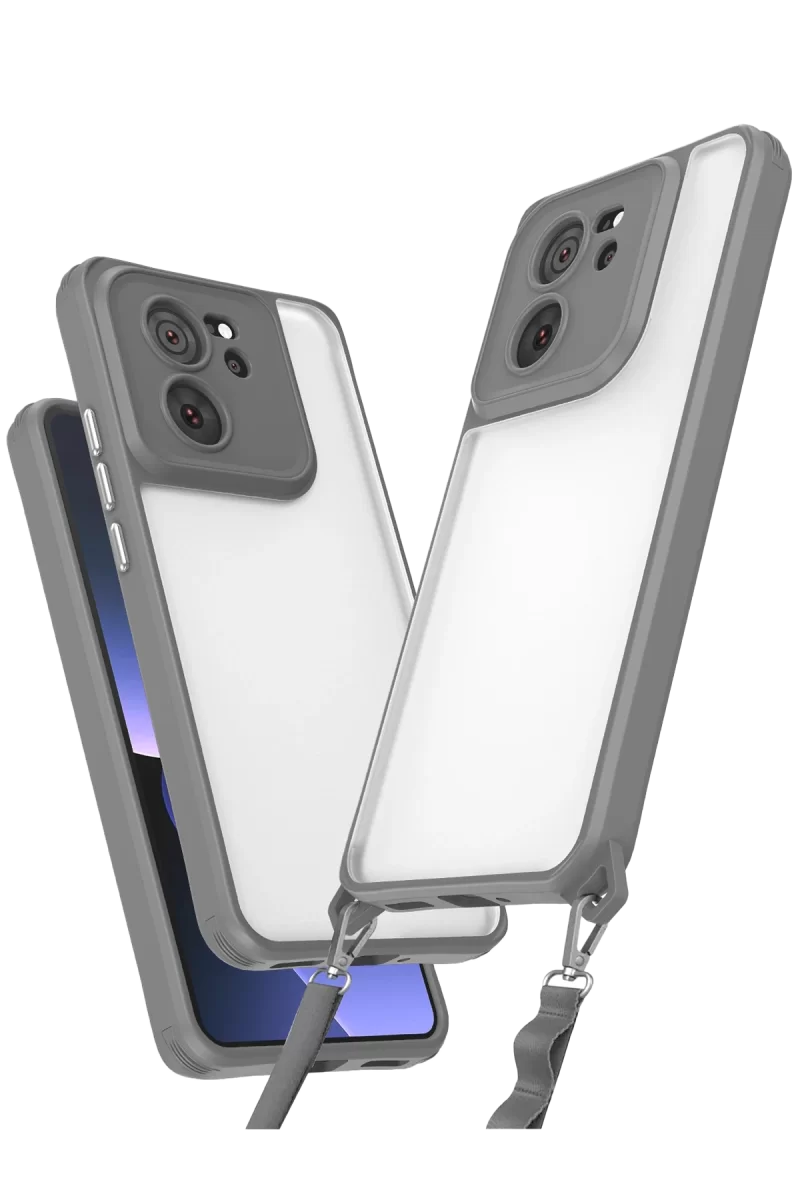 Newface Xiaomi Mi 13T Pro Kılıf Penta Silikon Kılıf - Titan Gri