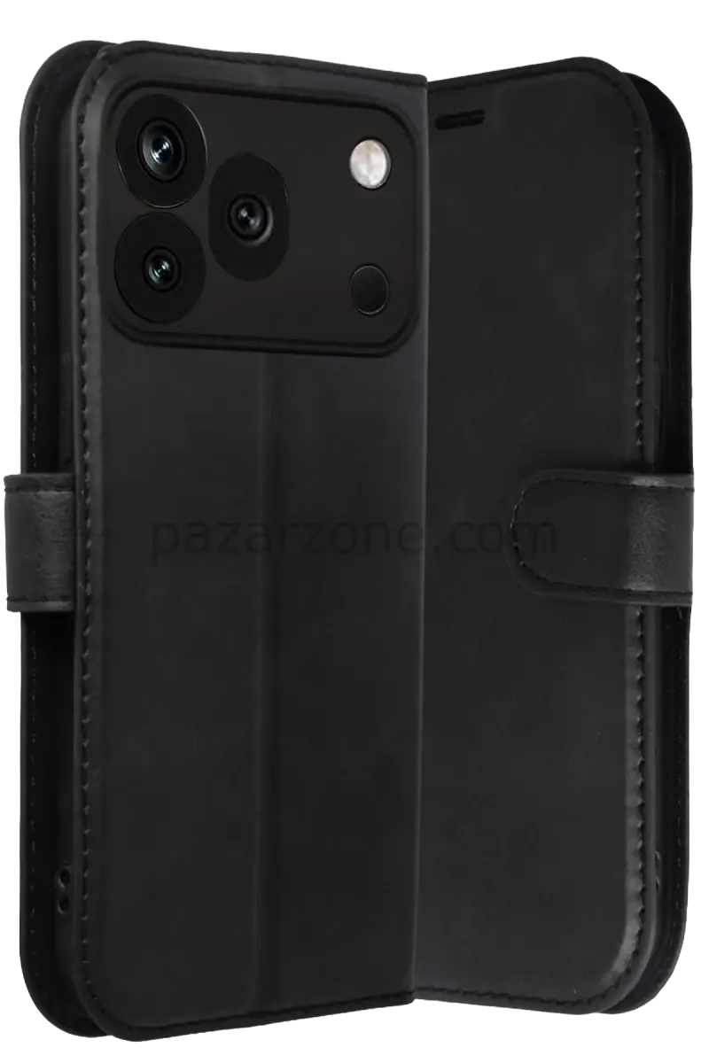 Newface Huawei Honor 600 Pro Trend S Plus Kapaklı Kılıf - Siyah