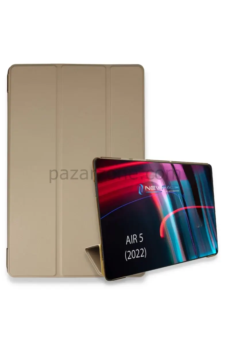 Newface Apple iPad Air 5 (2022) Kılıf Tablet Smart Kılıf - Gold
