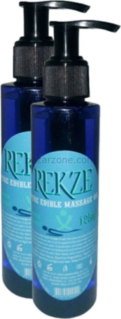 Rekze Erkeklere Ve Bayanlara Sade Yenilebilir Masaj Yağı Pure Edible Massage Oil 125ml 2 Adet
