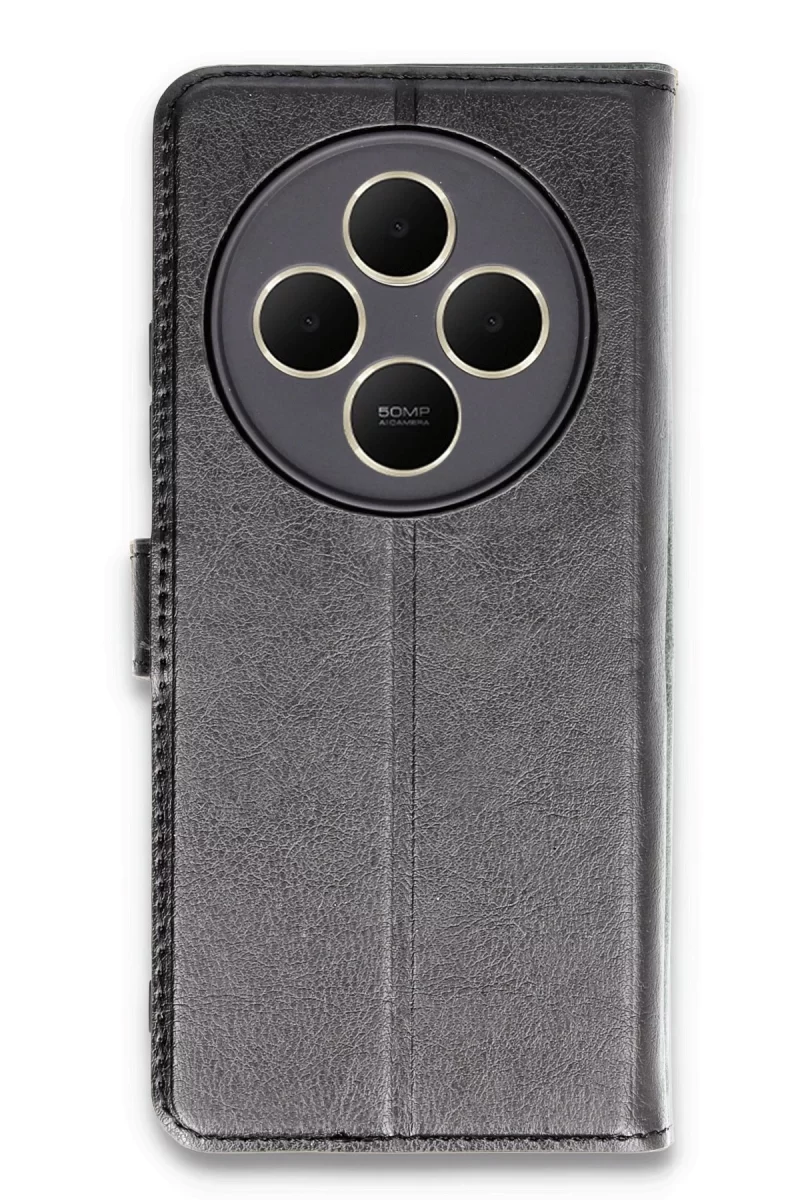 Newface Xiaomi Redmi 14C Kılıf Trend S Plus Kapaklı Kılıf - Siyah