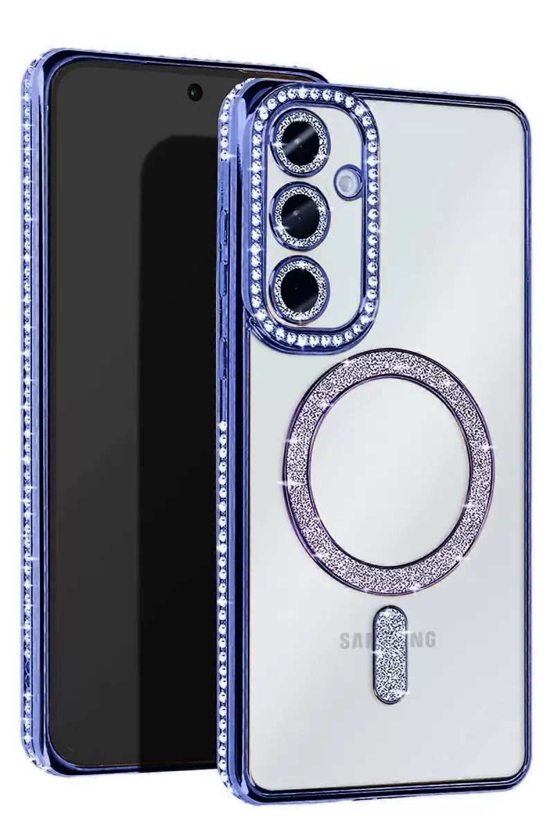 Newface Samsung Galaxy S25 Edge Joke Simli Magneticsafe Kılıf - Mavi