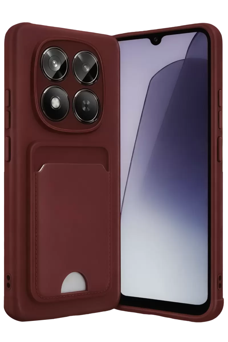 Newface Xiaomi Redmi Note 15 Pro 4G Kelvin Kartvizitli Silikon - Bordo