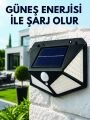 Sensörlü Solar Bahçe Lambası Geniş Açılı LED Aydınlatmalı Balkon Garaj ve Bahçe Işığı