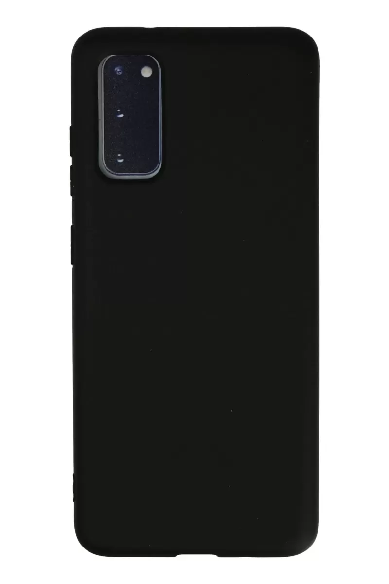Newface Samsung Galaxy S20 Kılıf Nano içi Kadife Silikon - Siyah