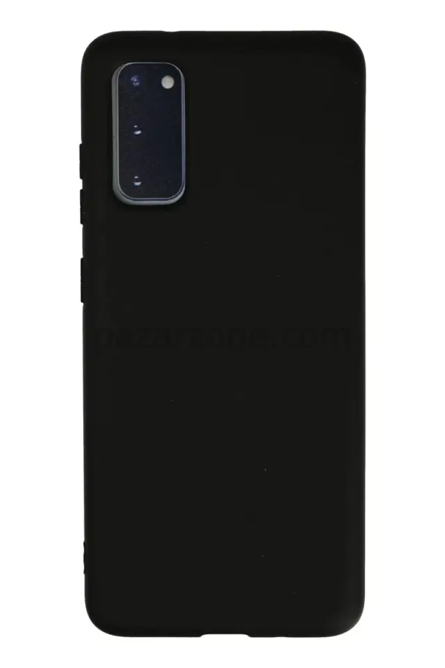 Newface Samsung Galaxy S20 Kılıf Nano içi Kadife Silikon - Siyah