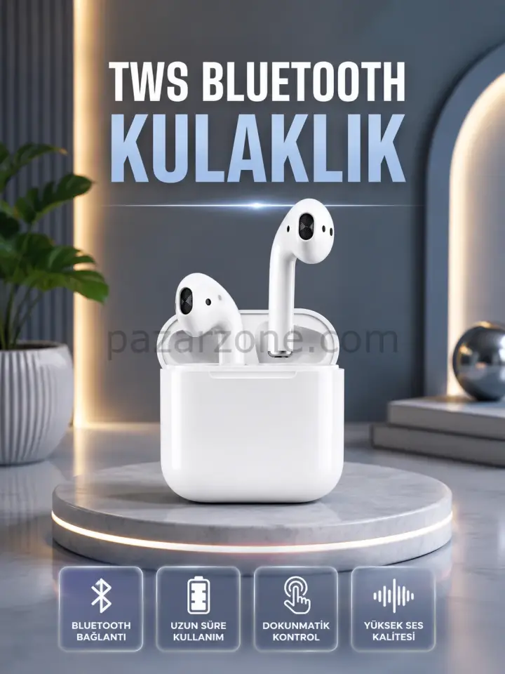 2.Nesil Kablosuz Bluetooth Kulaklık Uzun Pil Ömrü