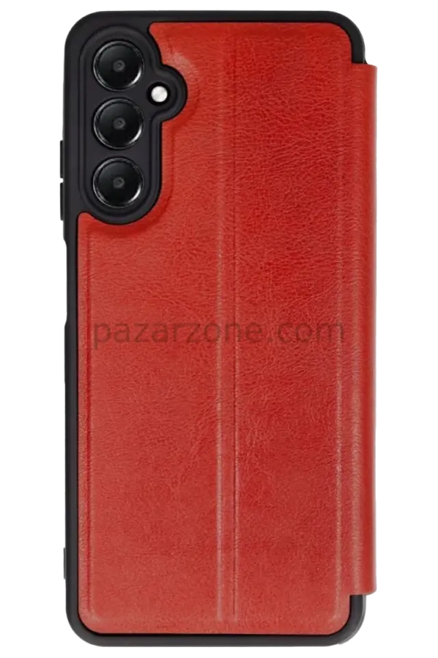 Newface Samsung Galaxy A56 Kılıf Flip Cover - Kırmızı