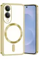 Newface Samsung Galaxy S25 Edge Kross Magneticsafe Kapak - Gold
