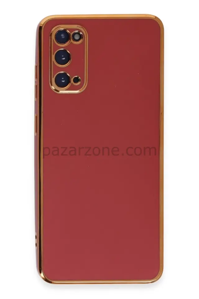 Newface Samsung Galaxy S20 Kılıf Volet Silikon - Kırmızı