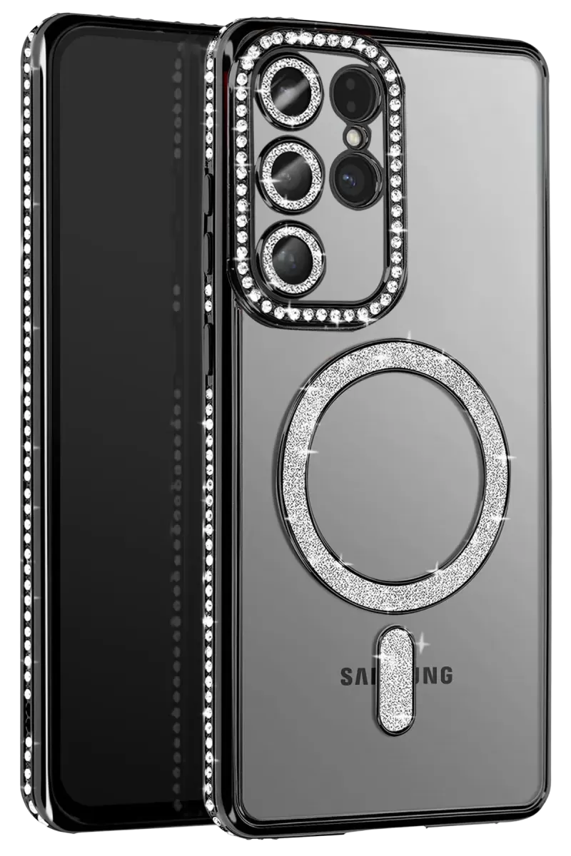 Newface Samsung Galaxy S26 Ultra Joke Simli Magneticsafe Kılıf - Siyah