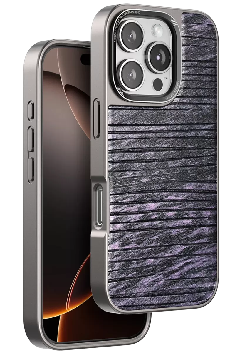 Venco Apple iPhone 16 Pro Max Wave Kapak - Derin Mor
