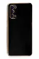 Newface Samsung Galaxy S20 Kılıf Volet Silikon - Siyah
