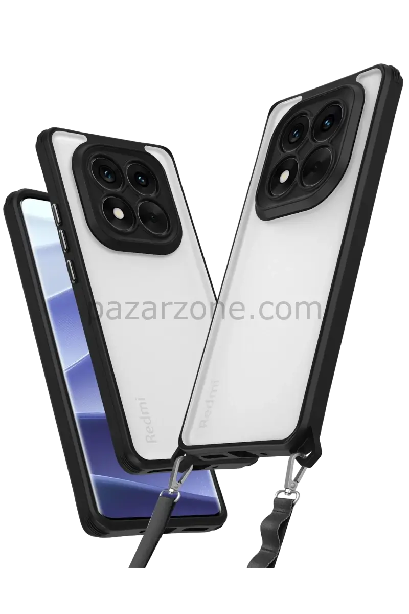 Newface Xiaomi Redmi Note 14 Pro 4G Kılıf Penta Silikon Kılıf - Siyah