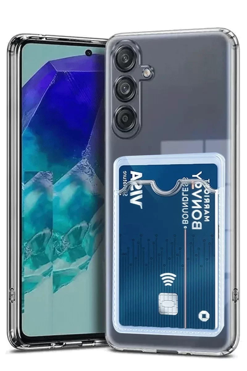Newface Samsung Galaxy A56 Kılıf Kart Şeffaf Silikon - Şeffaf